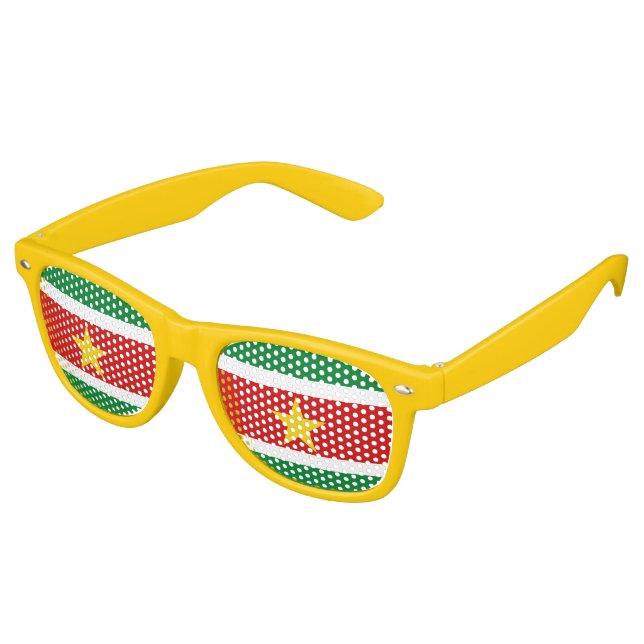 Suriname-Flag Sonnenbrille (Schrägansicht)