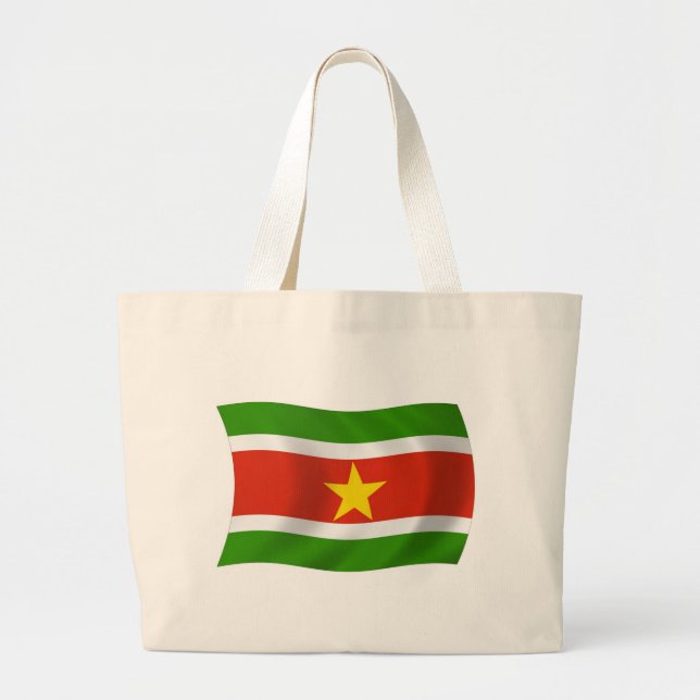 Suriname Flag Totbeutel Jumbo Stoffbeutel (Vorne)