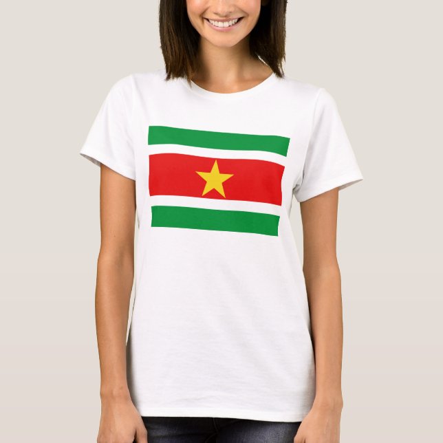 Suriname Flag x Map T - Shirts (Vorderseite)