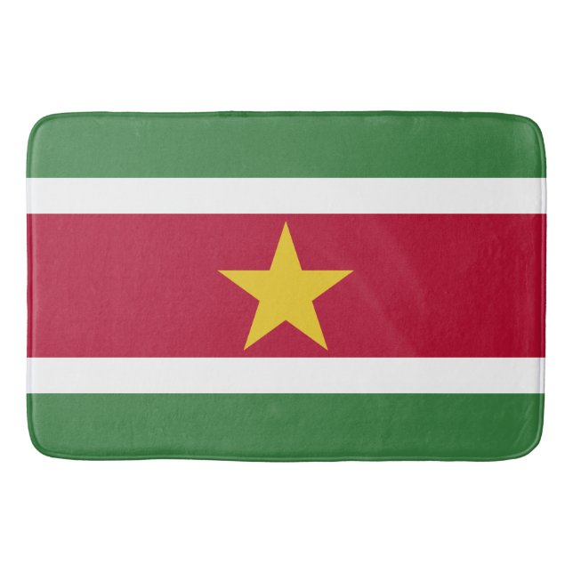 Suriname-Flagge Badematte (Vorderseite)