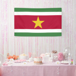 Suriname-Flagge Banner
