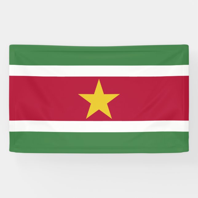 Suriname-Flagge Banner (Horizontal)