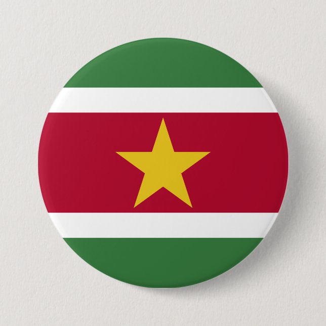 Suriname-Flagge Button (Vorderseite)