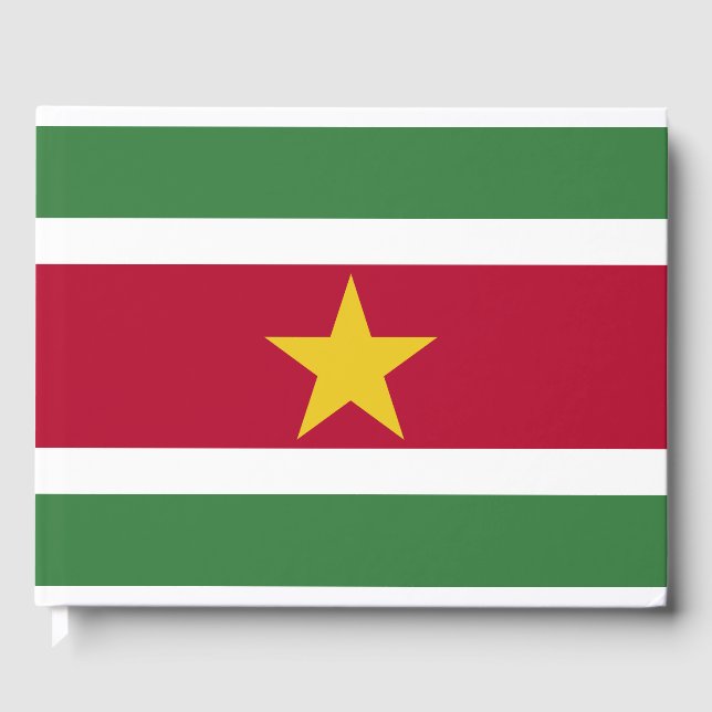 Suriname-Flagge Gästebuch (Vorderseite)