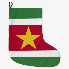 Suriname-Flagge Großer Weihnachtsstrumpf