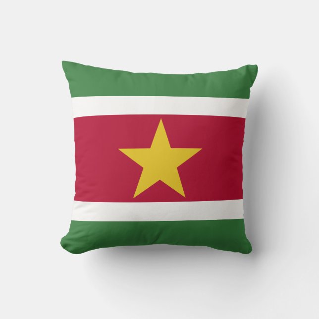 Suriname-Flagge Kissen (Vorderseite)