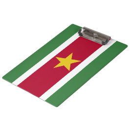 Suriname-Flagge Klemmbrett