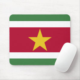 Suriname-Flagge Mousepad