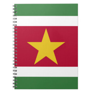 Suriname-Flagge Notizblock