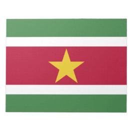 Suriname-Flagge Notizblock