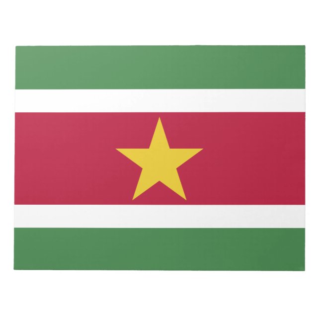 Suriname-Flagge Notizblock (Vorderseite)