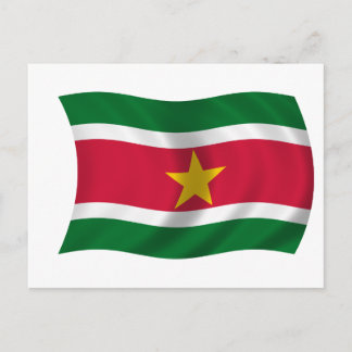 Suriname-Flagge Postkarte