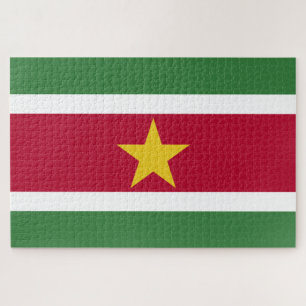 Suriname-Flagge Puzzle