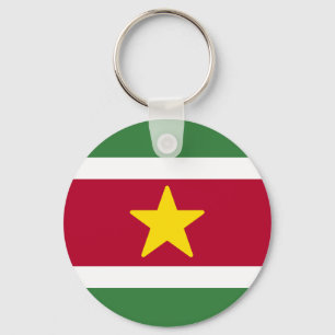 Suriname-Flagge Schlüsselanhänger
