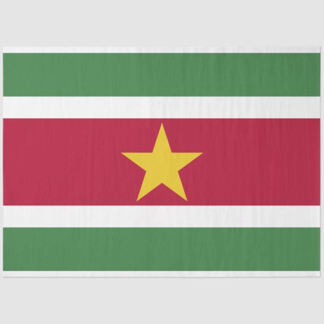 Suriname-Flagge Seidenpapier (Vorderseite)