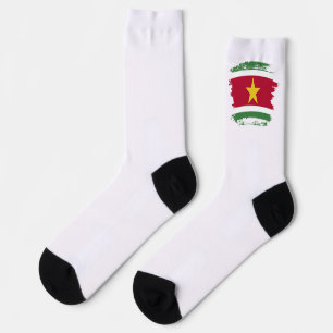 Suriname-Flagge Socken
