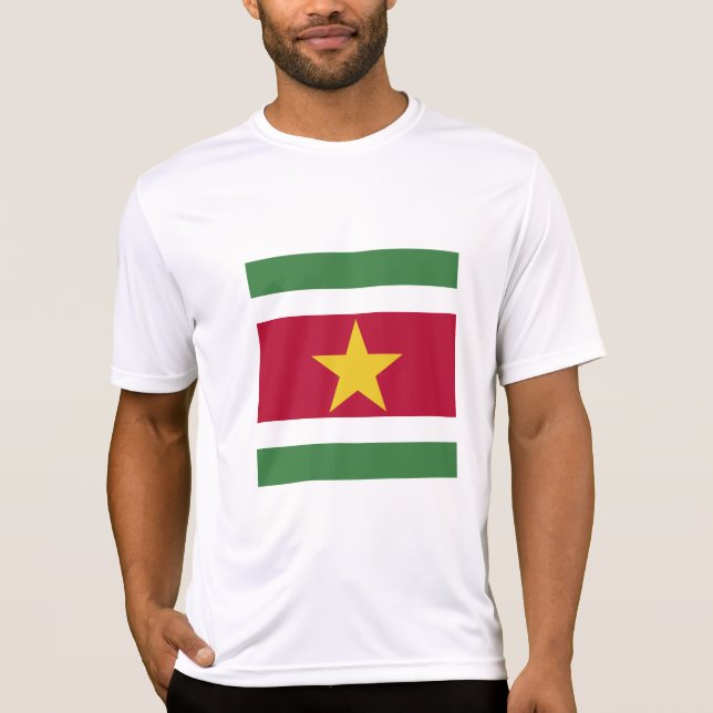 Suriname-Flagge T-Shirt (Vorderseite)