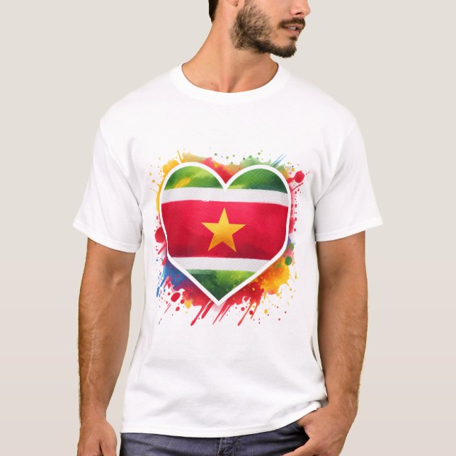 Suriname Heart T-Shirt (Vorderseite)