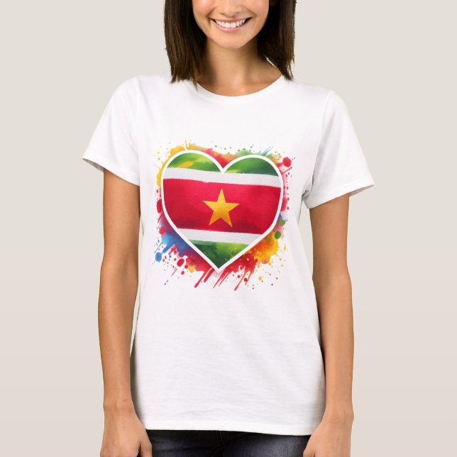 Suriname Heart T-Shirt (Vorderseite)