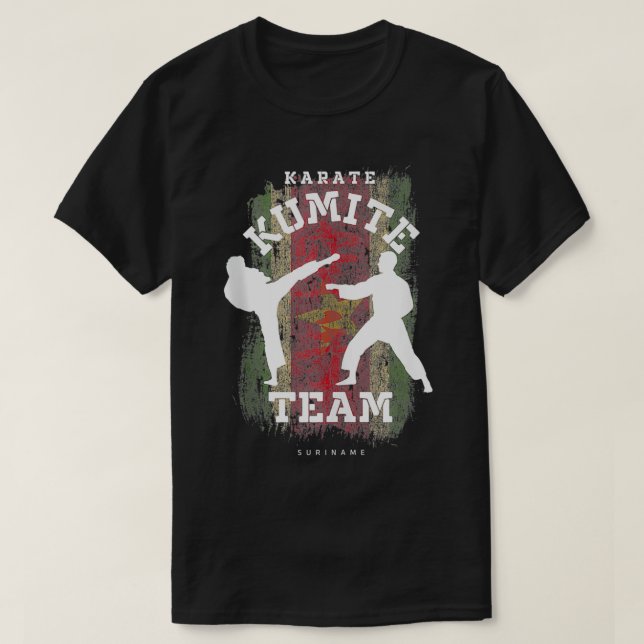 Suriname Karate Kumite Martial Arts Karate T-Shirt (Design vorne)