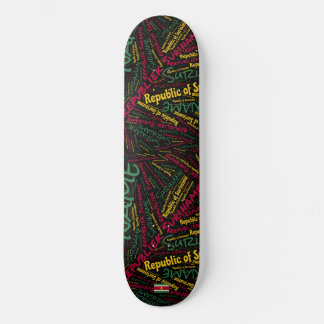 Suriname Nationaler Stolz Wortwolke Skateboard