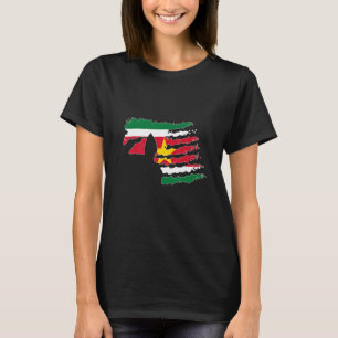 Suriname Soldier Salute Veteran Patriot T-Shirt
