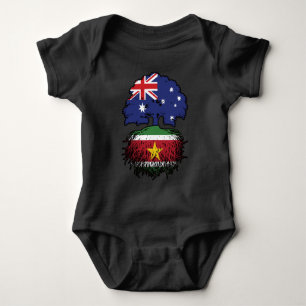 Suriname Surinamese Australian Australia Tree Root Baby Strampler