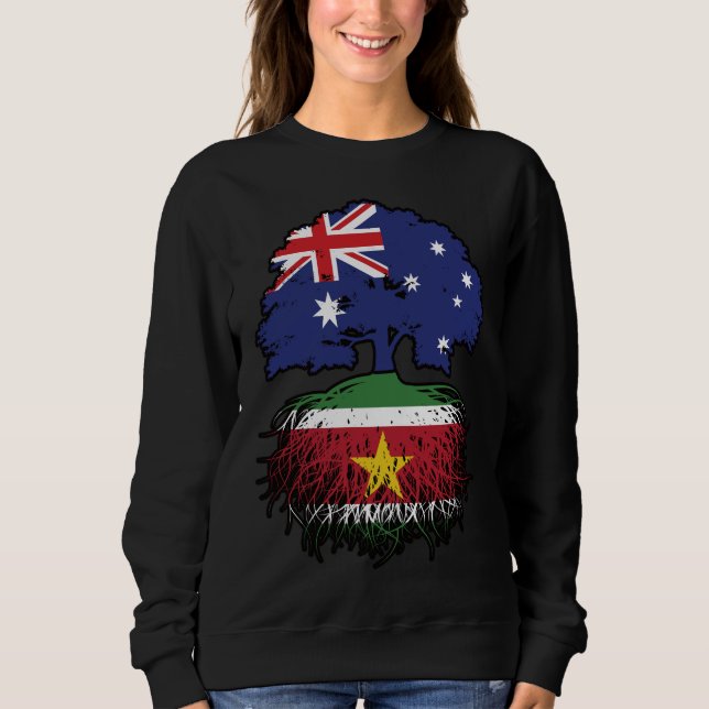 Suriname Surinamese Australian Australia Tree Root Sweatshirt (Vorderseite)