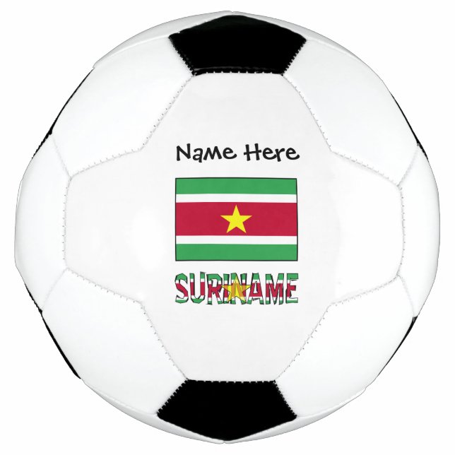 Suriname Surinamese Flag Personalisiert Fußball (Vorderseite)