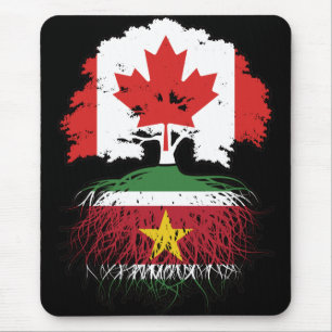 Suriname Surinamese Kanadier Kanada Baumwurzeln Mousepad
