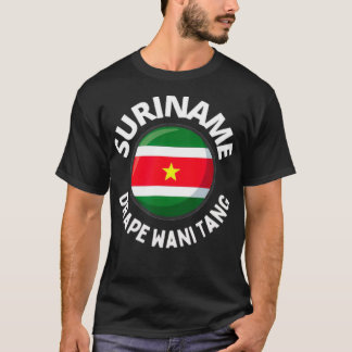 Suriname Taki Taki Muttersprache von Männern Fraue T-Shirt