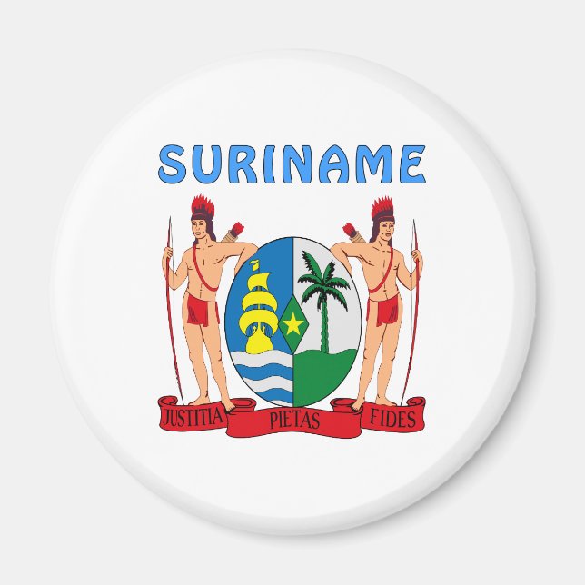 Suriname-Wappen Magnet (Vorne)