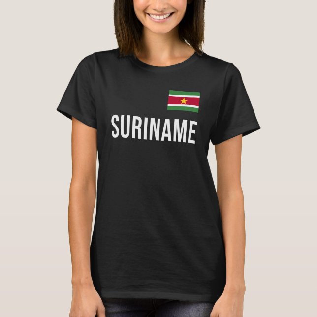 Suriname Women Men Kinder Suriname Flag Souvenir T-Shirt (Vorderseite)