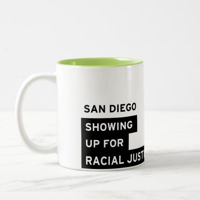 SURJ San Diego Tasse - Limoner grüner Zwei-Ton (Links)