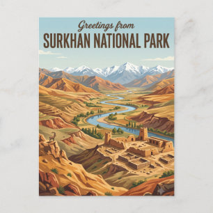 Surkhan-Nationalpark Usbekistan Postkarte