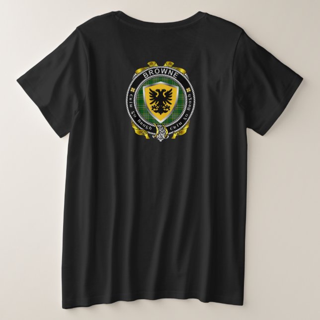 Surne Irish Shield Women's Plus T - Shirt (Design Rückseite)