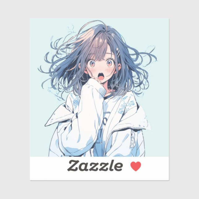 Surprise | 東京娘 GenerartiveAI シール Aufkleber (Blatt)