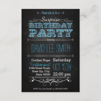 Surprise Birthday Party Einladung