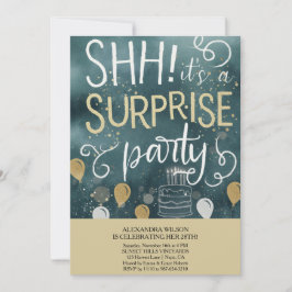 Surprise Birthday Party Invitation Einladung