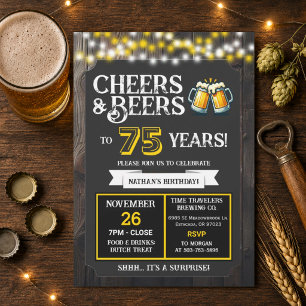 Surprise-Brauerei feiert 75 Jahre Cheers und Beers Einladung