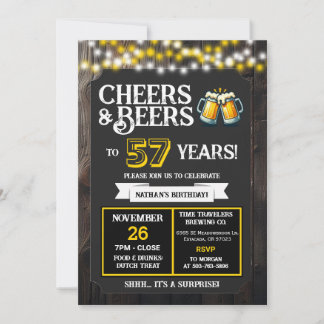 Surprise-Brauerei prostet 57 Jahren zu Einladung