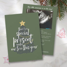 Surprise Holiday Pregnancy Announcement Message