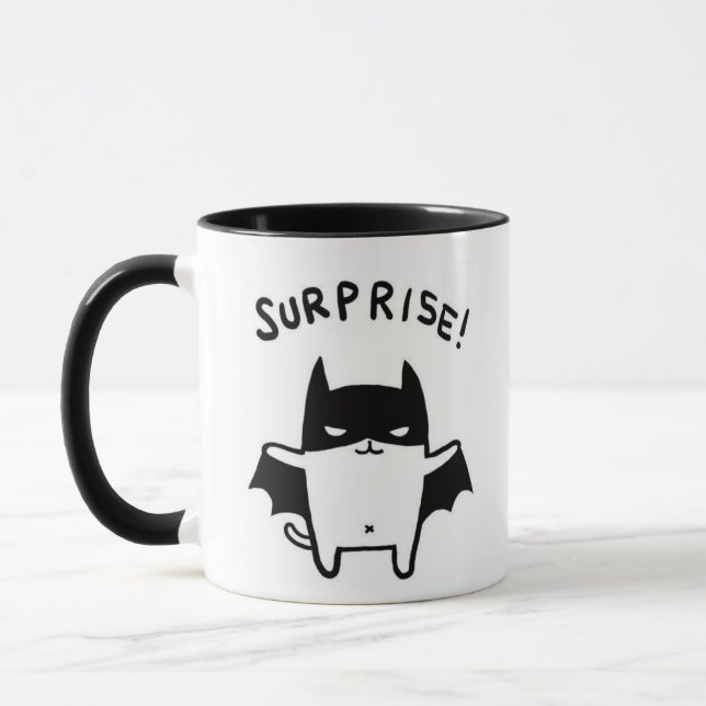 Surprise Kitty Mug Tasse (Links)