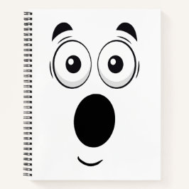 Surprised Face Notebook Notizbuch