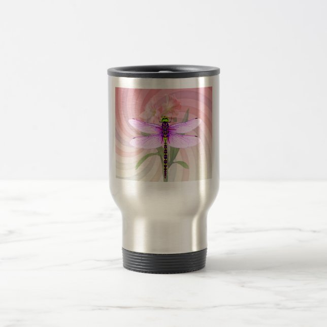 Surreal 60er Theme Dragon Fly Reisebecher (Mittel)