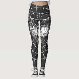 Surreal Abstract Portrait Leggings