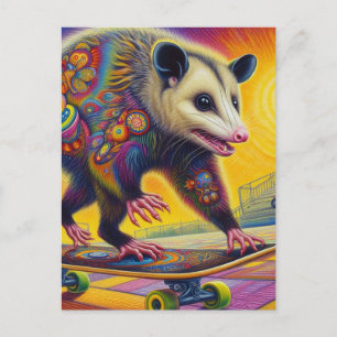 Surreal-Adopsum-Opossum Postkarte