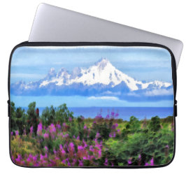 Surreal Alaskan Wilderness Gemälde Laptopschutzhülle