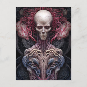 Surreal Anatomy Horror Sci-Fi Art Postkarte