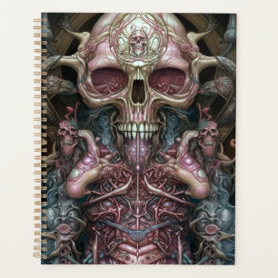 Surreal Anatomy Skull Horror Sci-Fi Art Planer